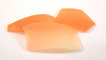 725RW - cream orange - Opaque, striking color, lead free